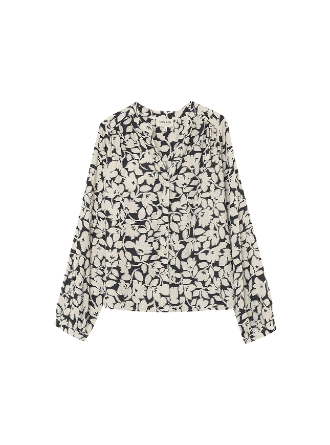 Ruffle-Trimmed Blouse